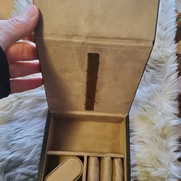 Pottery Barn Colby Leather Travel Box "Espresso" EUC - Picture 8 of 11